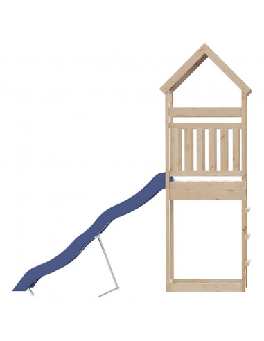 Set da Gioco da Esterno in Legno Massello di Pino