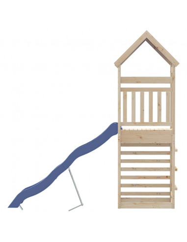 Set da Gioco da Esterno in Legno Massello di Pino