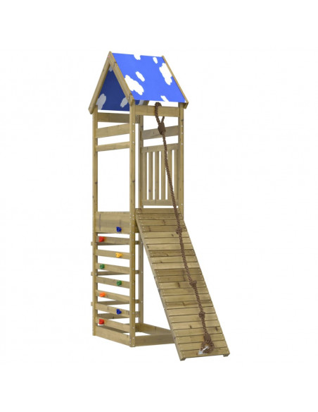 Set da Gioco da Esterno in Legno di Pino Impregnato