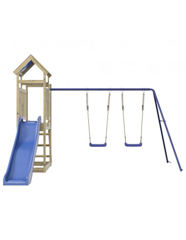 Set da Gioco da Esterno in Legno di Pino Impregnato