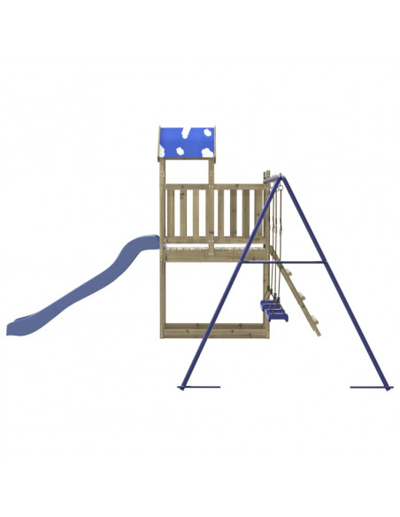 Set da Gioco da Esterno in Legno di Pino Impregnato