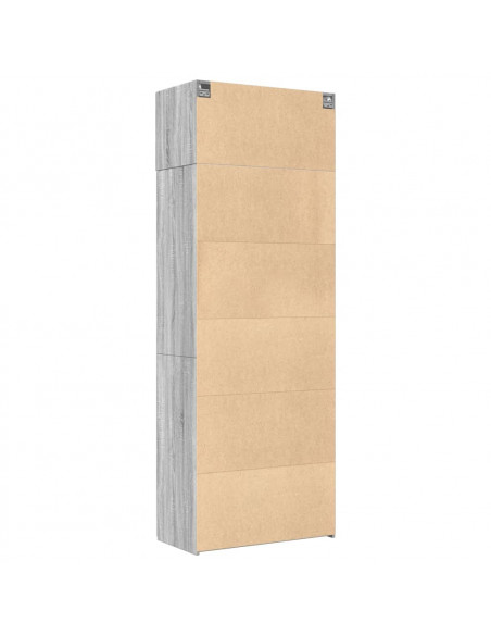 Armadietto Grigio Sonoma 80x42,5x225 cm in Truciolato
