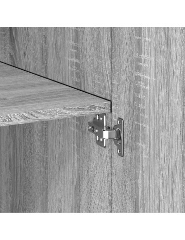 Armadietto Grigio Sonoma 80x42,5x225 cm in Truciolato