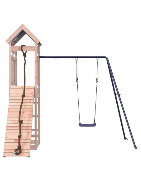 Set da Gioco da Esterno in Legno Massello di Douglas