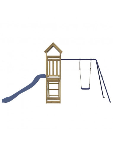 Set da Gioco da Esterno in Legno di Pino Impregnato