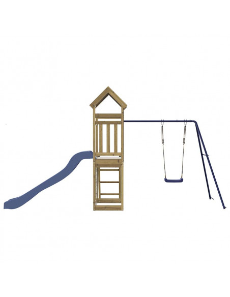 Set da Gioco da Esterno in Legno di Pino Impregnato