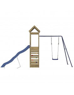 Set da Gioco da Esterno in Legno di Pino Impregnato 2