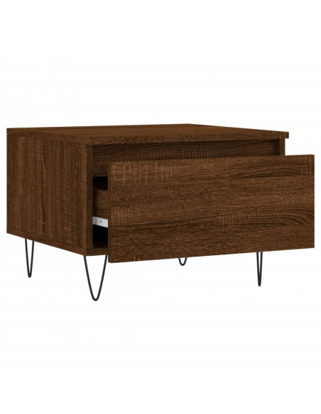 Tavolini Salotto 2pz Rovere Marrone 50x46x35 Legno Multistrato