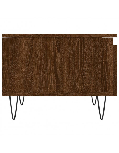 Tavolini Salotto 2pz Rovere Marrone 50x46x35 Legno Multistrato