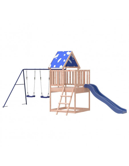 Set da Gioco da Esterno in Legno Massello di Douglas