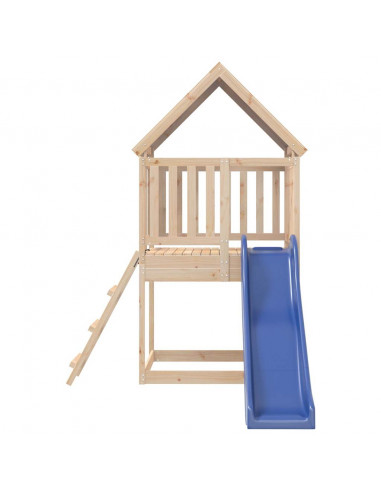 Set da Gioco da Esterno in Legno Massello di Pino