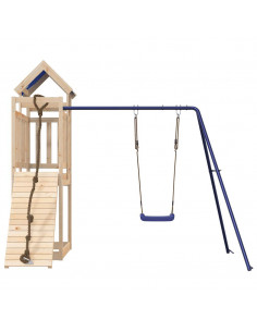 Set da Gioco da Esterno in Legno Massello di Pino 2