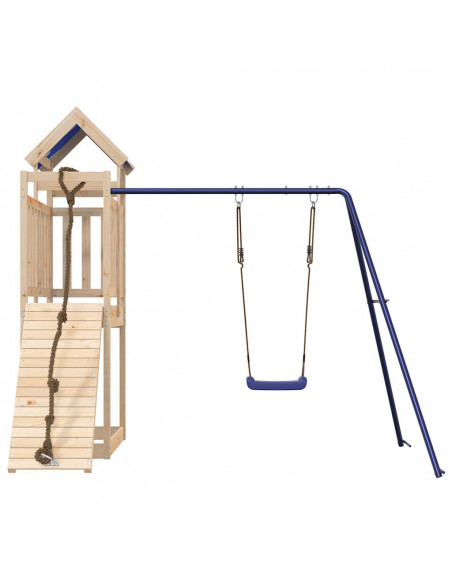 Set da Gioco da Esterno in Legno Massello di Pino