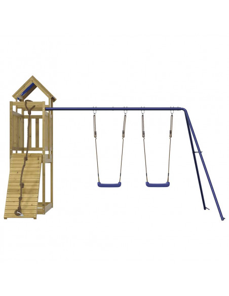 Set da Gioco da Esterno in Legno di Pino Impregnato