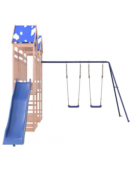 Set da Gioco da Esterno in Legno Massello di Douglas