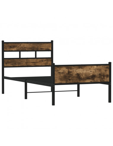 Giroletto senza Materasso Rovere Fumo 80x200 cm in Truciolato