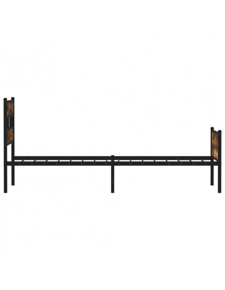 Giroletto senza Materasso Rovere Fumo 80x200 cm in Truciolato