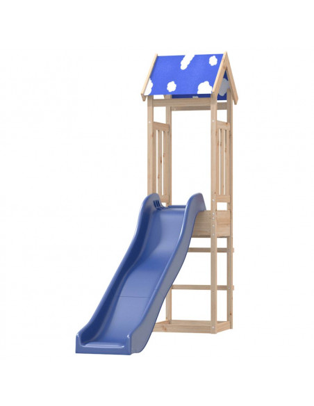 Set da Gioco da Esterno in Legno Massello di Pino