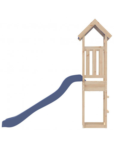 Set da Gioco da Esterno in Legno Massello di Pino