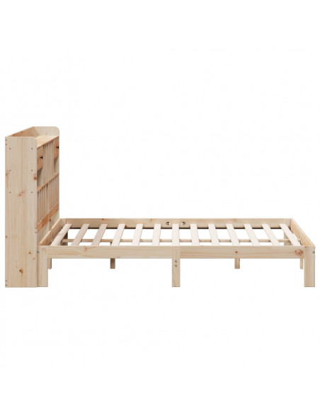 Letto Libreria senza Materasso 180x200 cm in Legno di Pino
