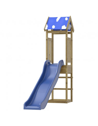 Set da Gioco da Esterno in Legno di Pino Impregnato