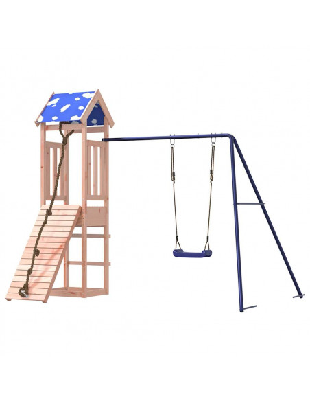 Set da Gioco da Esterno in Legno Massello di Douglas