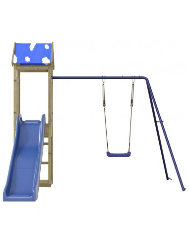 Set da Gioco da Esterno in Legno di Pino Impregnato