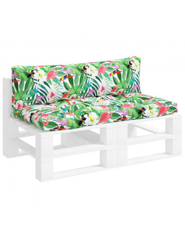 Cuscini per Pallet 2 pz Multicolore in Tessuto Oxford