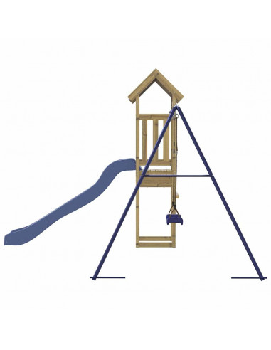 Set da Gioco da Esterno in Legno di Pino Impregnato