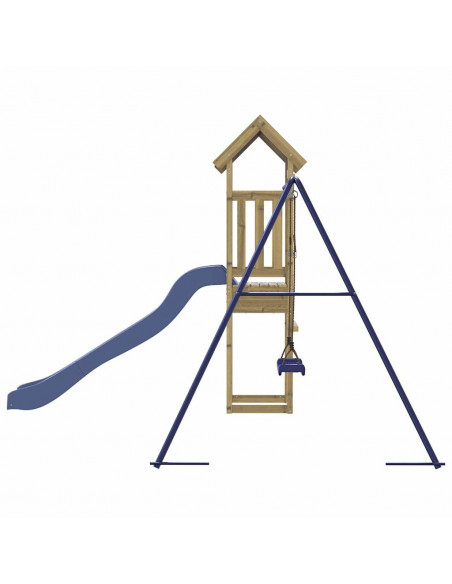 Set da Gioco da Esterno in Legno di Pino Impregnato