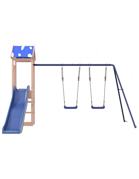 Set da Gioco da Esterno in Legno Massello di Douglas