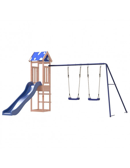 Set da Gioco da Esterno in Legno Massello di Douglas