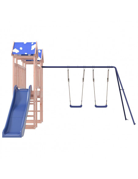 Set da Gioco da Esterno in Legno Massello di Douglas