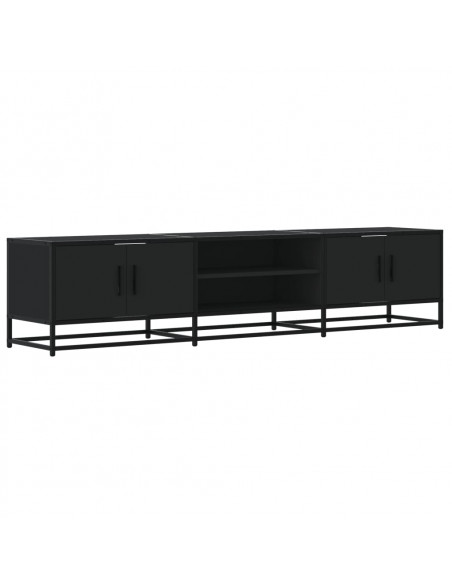 Mobile Porta TV Nero 180x35x41 cm in Truciolato