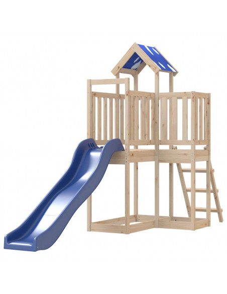 Set da Gioco da Esterno in Legno Massello di Pino