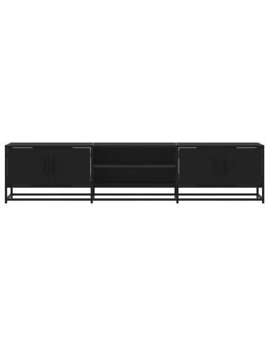 Mobile Porta TV Nero 180x35x41 cm in Truciolato