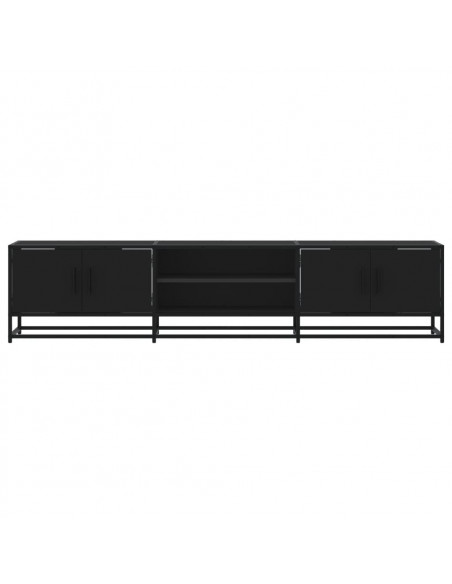 Mobile Porta TV Nero 180x35x41 cm in Truciolato