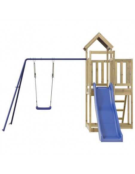 Set da Gioco da Esterno in Legno di Pino Impregnato