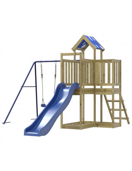 Set da Gioco da Esterno in Legno di Pino Impregnato