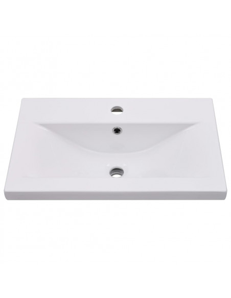 Set Mobili da Bagno Nero in Legno Multistrato