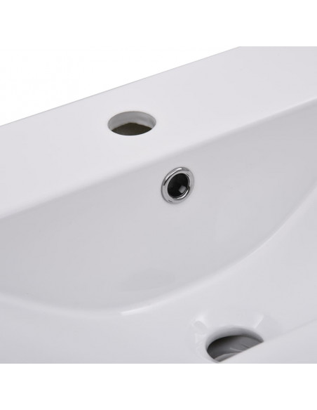 Set Mobili da Bagno Nero in Legno Multistrato