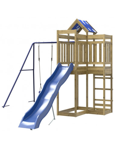 Set da Gioco da Esterno in Legno di Pino Impregnato