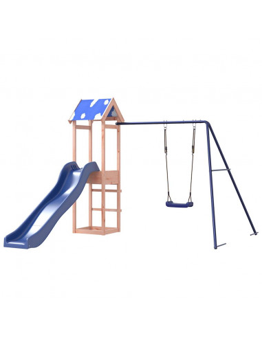 Set da Gioco da Esterno in Legno Massello di Douglas