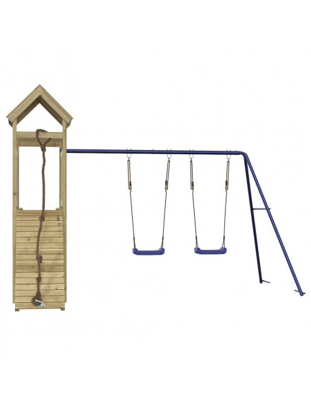 Set da Gioco da Esterno in Legno di Pino Impregnato