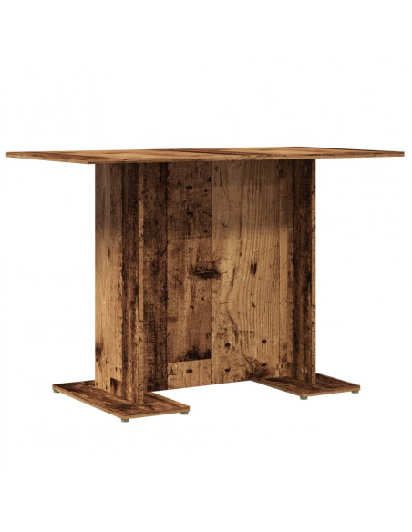 Tavolo da Pranzo Legno Antico 110x60x75 cm in Legno Multistrato