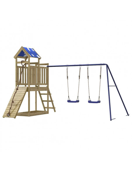 Set da Gioco da Esterno in Legno di Pino Impregnato