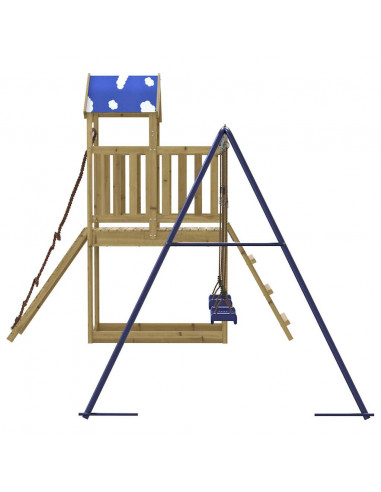 Set da Gioco da Esterno in Legno di Pino Impregnato