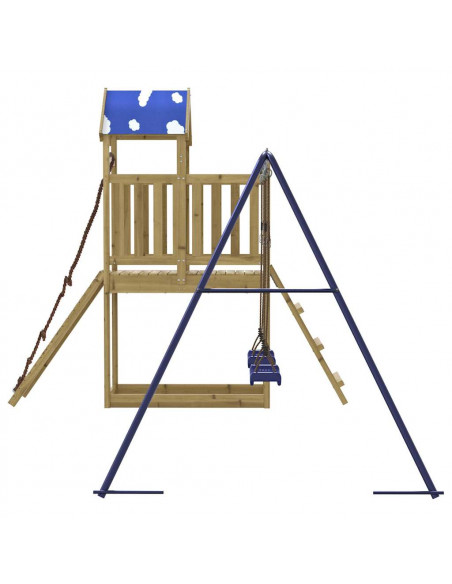 Set da Gioco da Esterno in Legno di Pino Impregnato