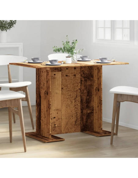 Tavolo da Pranzo Legno Antico 110x60x75 cm in Legno Multistrato