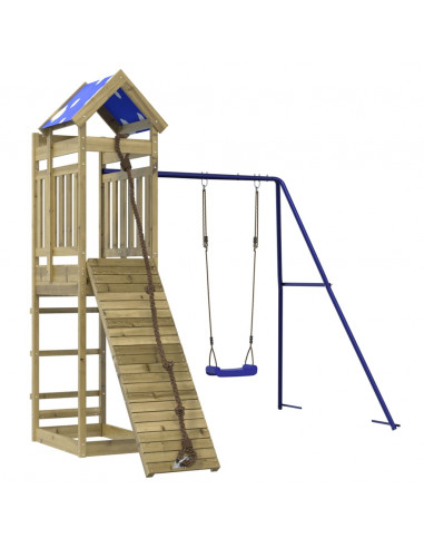 Set da Gioco da Esterno in Legno di Pino Impregnato